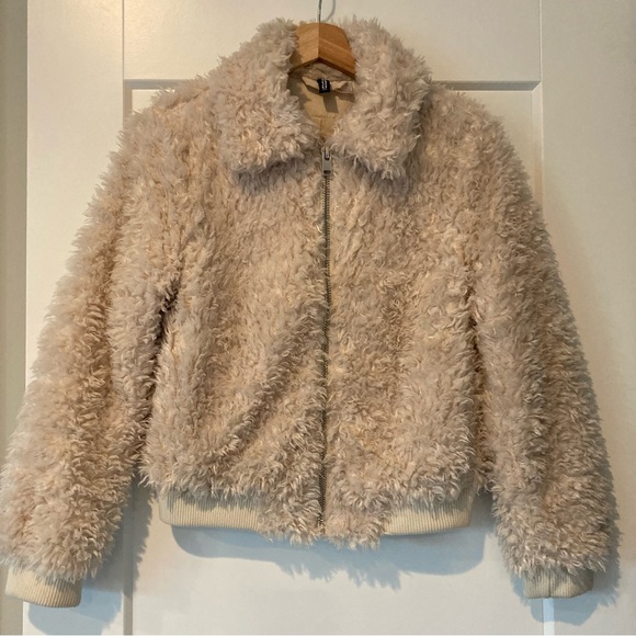 H&M Sherpa/Teddy Jacket Fuzzy Size XS - Picture 2 of 13